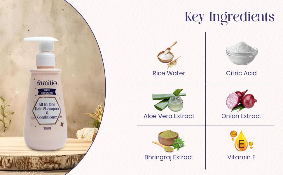 All in One Shampoo & Conditioner- Key Ingredients