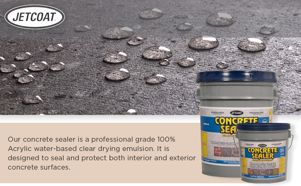 Jetcoat Concrete Sealer for Stone & Exposed Aggregate Concrete, Seal