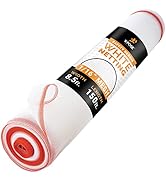 Construction Safety Debris Netting - 8.5 FT x 150 Ft Temporary White Mesh Netting Material, Scaff...