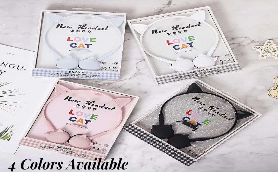 birthday gift headphone, headphones wired kids girls, cute headphones for girls, cat headphones