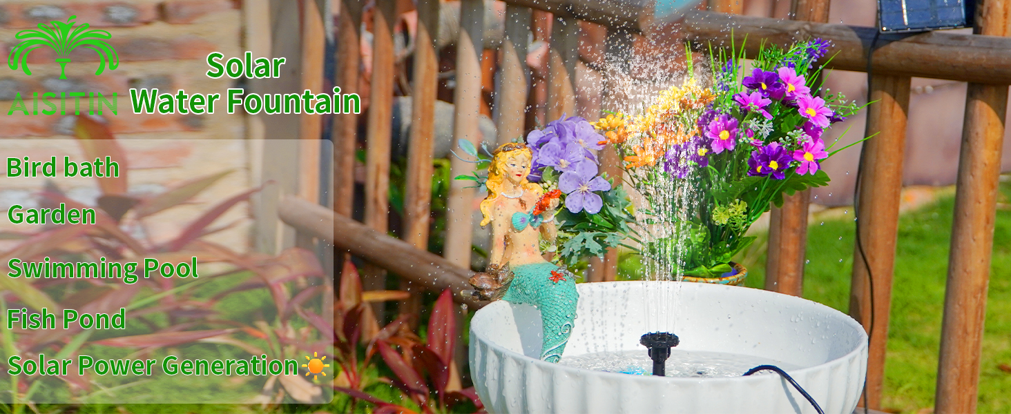 solar water fountain