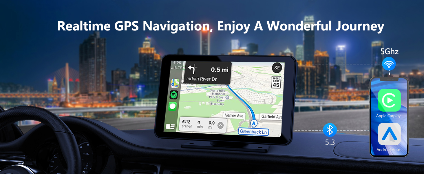 carplay screen 7''