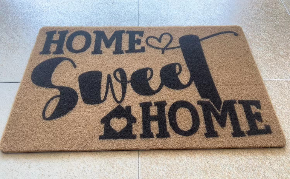 WUNHMY Audacity Definition Doormat Faux Coir Fiber Doormat
