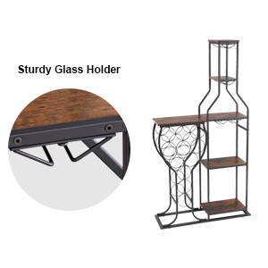 5 Tier Freestanding Wine Rack
