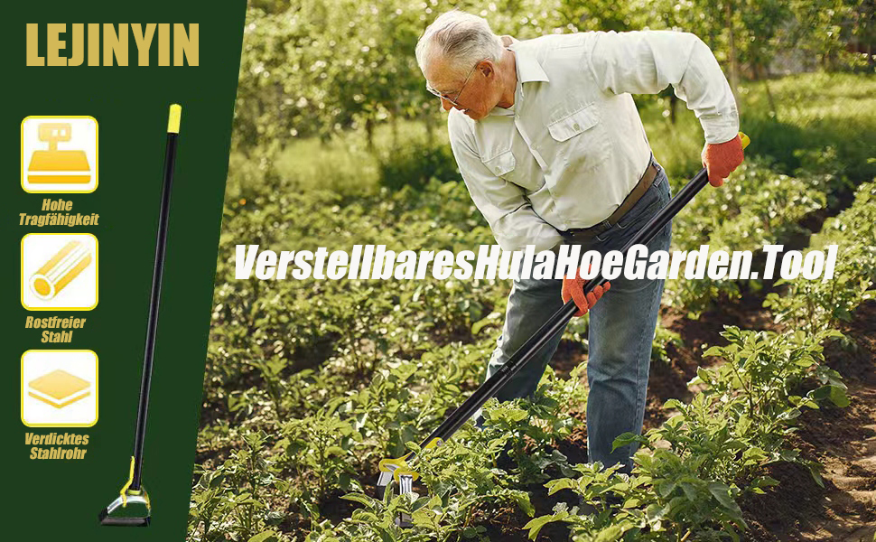 Gartenhacke Hacke Garten Werkzeug 152cm Steigbügel Hacken für die