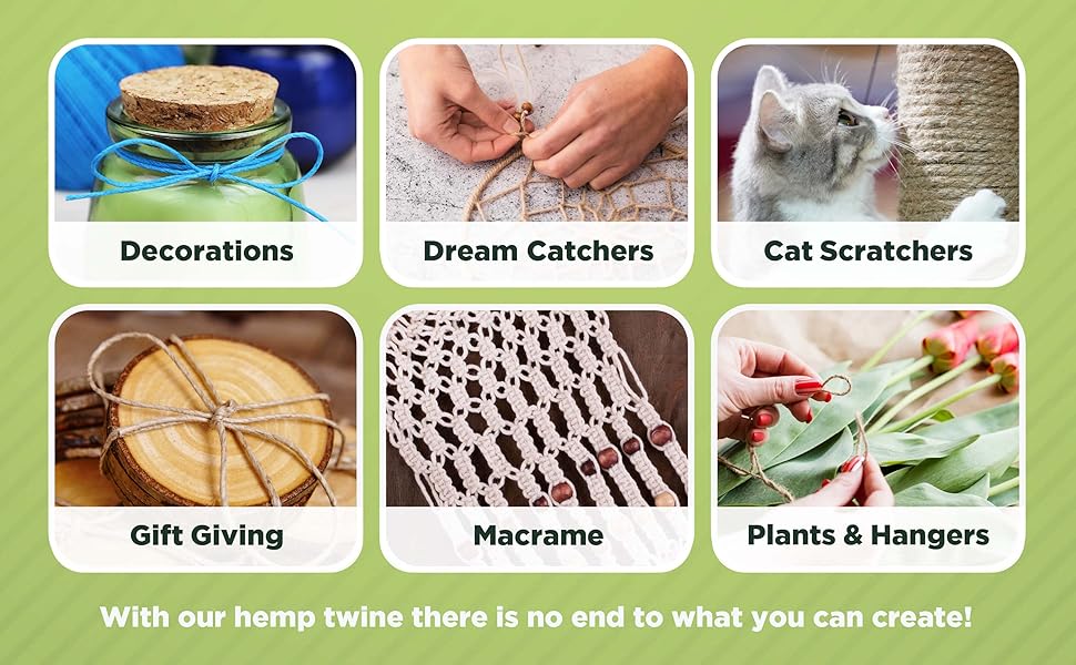 Bean Products Hemp Twine High Tensile Strength and Durable Made