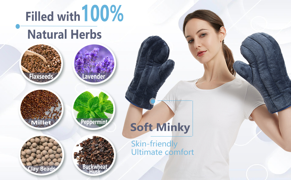Microwave heating mitten Herbs
