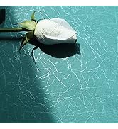 Safiyya 17.3 inch X 78.7 inch Contact Paper Teal Silk Textured Wallpaper Peel and Stick Modern So...