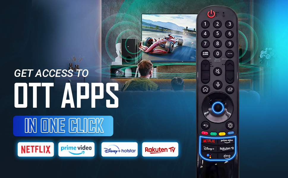 Seamless Streaming Control – Compatible Remote for LG Magic Smart LED TVs