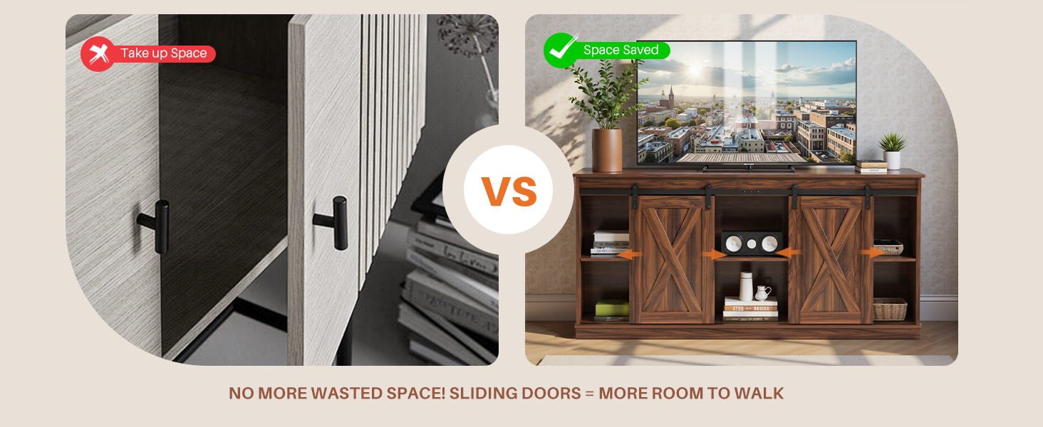 space-saving slide barn door