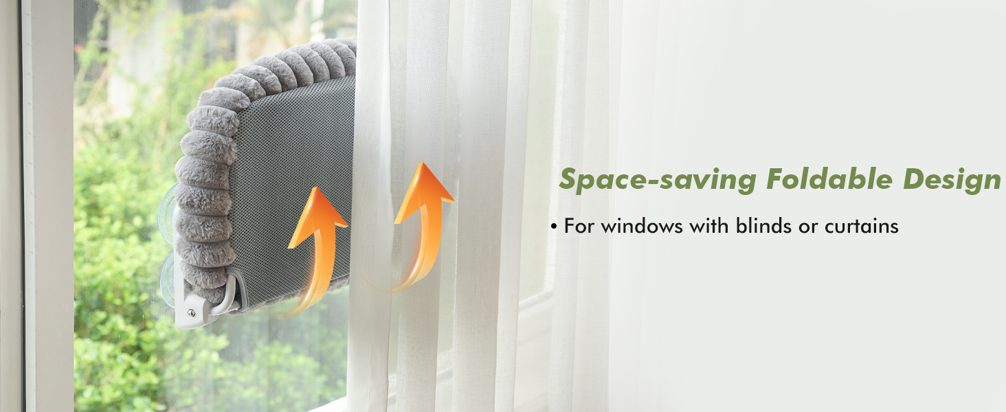 Stripes Cushion Window Perch 52 Gray a+(2)