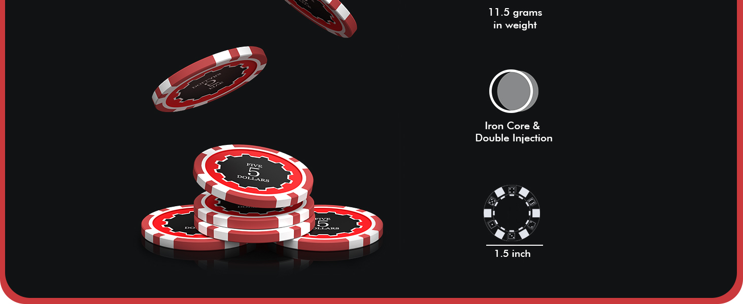 poker chips set 7501 500pcs casino poker chip