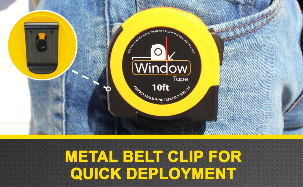 Perfect Measuring Tape Window Tape Measure 10 ft Steel EasyRead
