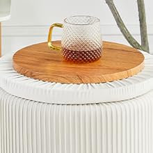 Velvet Upholstered Footrest Stool