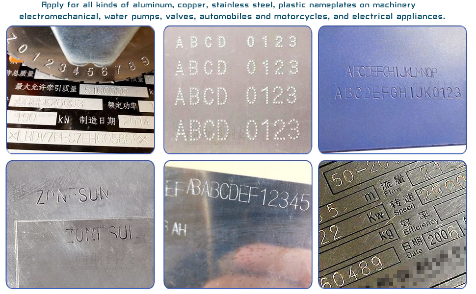 Metal Plate Stamping Embosser ECUTEE Manual Embossing