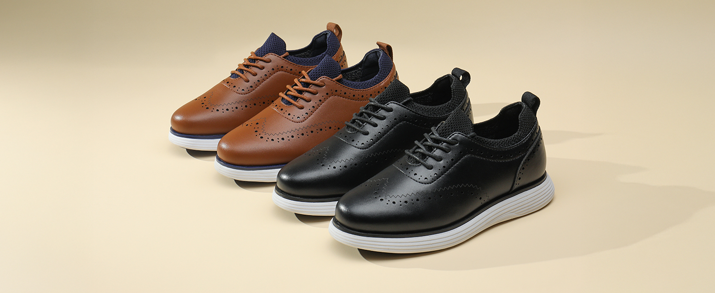 Bruno Marc Lace-Up Comfortable Fashion Dress Shoes