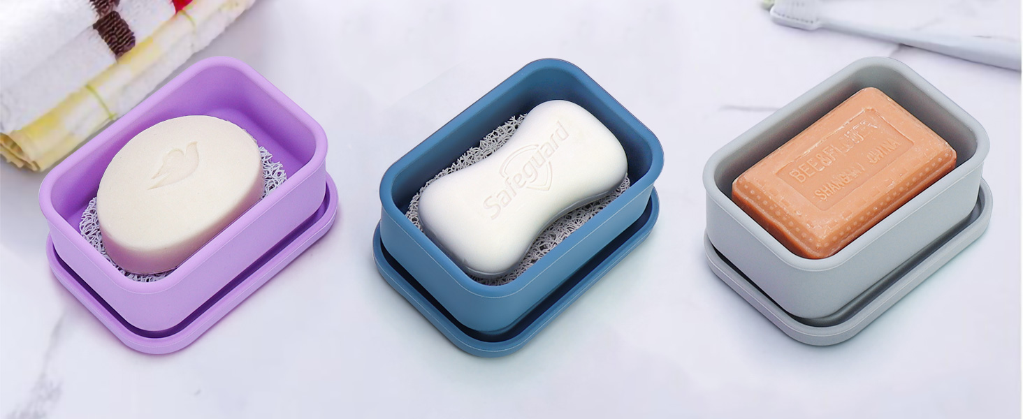 silicone travel soap case