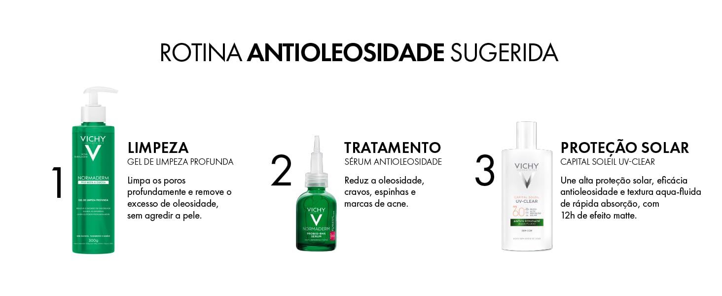 Vichy, Capital Soleil UV-Clear, Protetor Solar Facial, Sem Cor, FPS60, 40G