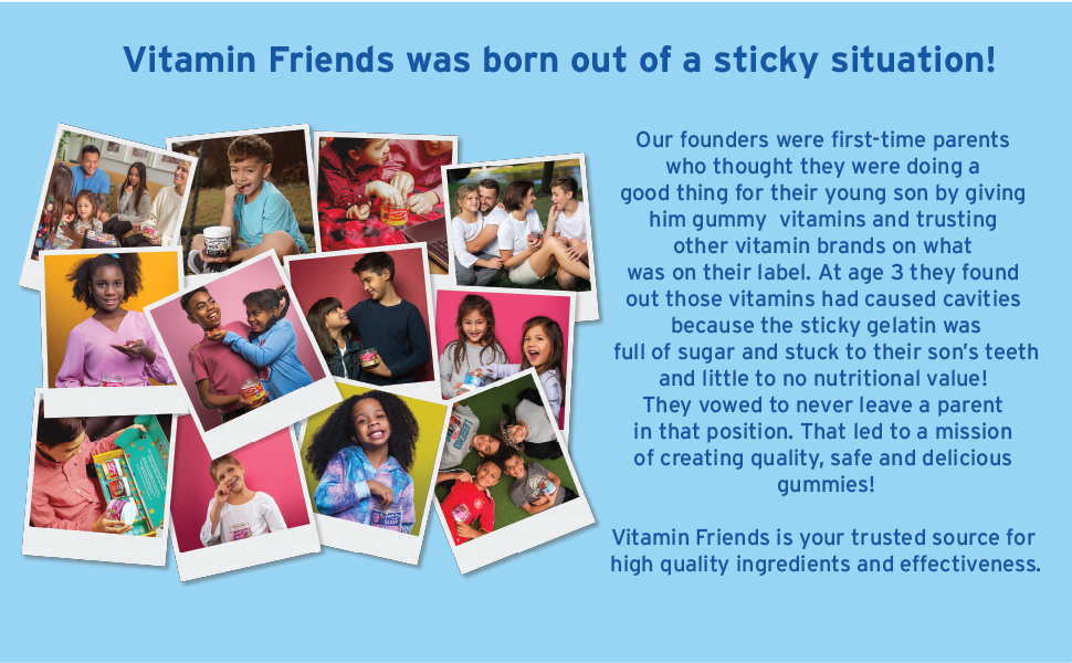 Vitamin Friends Kids Gummy Multivitamins Organic and Natural