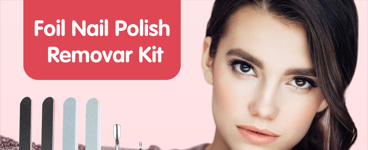 Nail Polish Remover Foil Wraps, 100Pcs Soak Off Gel Nail