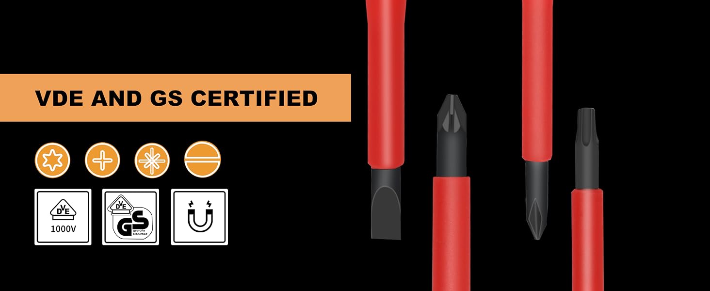 Mulwark 13Piece Premium CRV Insulated Screwdriver Set