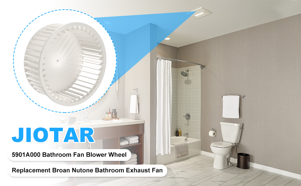 5901A000 Bathroom Fan Blower Wheel for Broan Bathroom