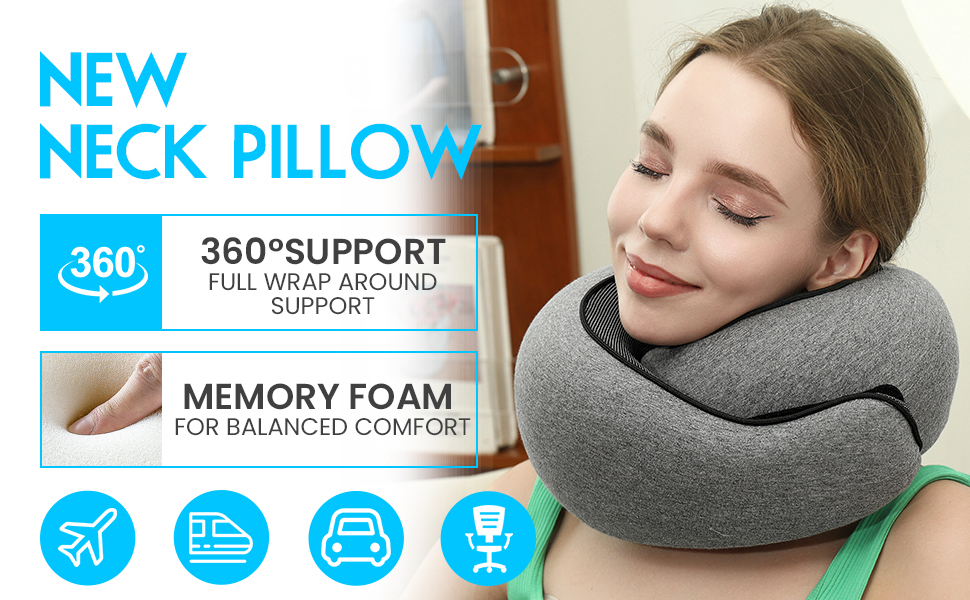 Memory Foam Neck Travel Pillow