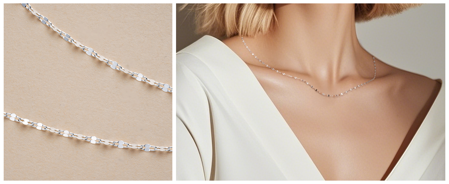 925 Sterling Silver Chain Necklace Chain for Women 925 Sterling Silver Chain 925 Sterling Silver