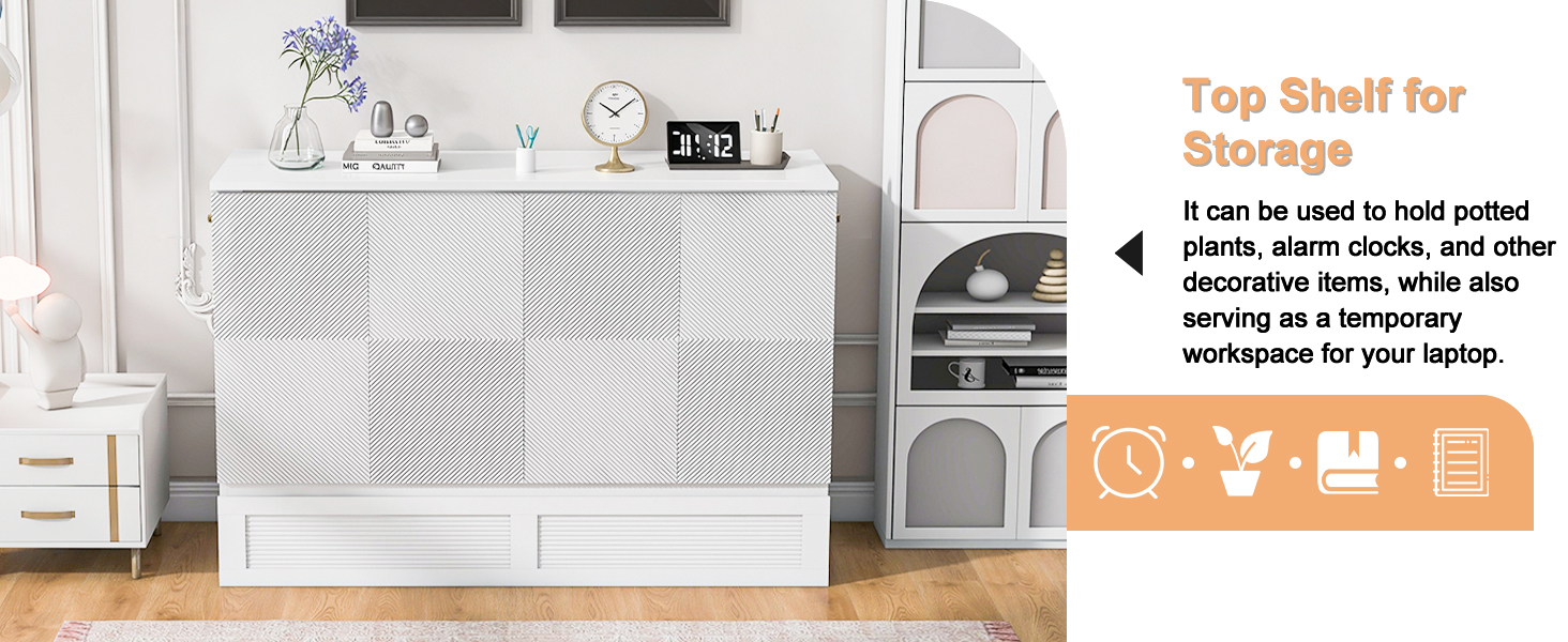 howcool Queen Murphy Bed Cabinet