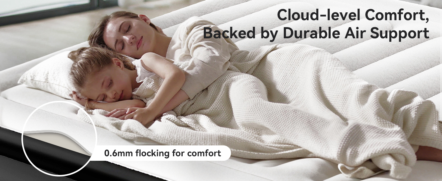 air mattress queen with built in pump