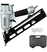 Metabo HPT Finish Nailer with Air Duster, Pro-Preferred Pneumatic Power Nailer for Crown Moldings...