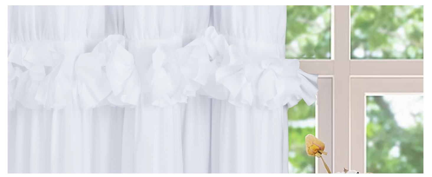 bay window curtain
