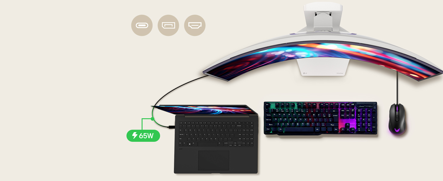 HDMI 2.1,  DisplayPort 1.4 and USB Type-C 