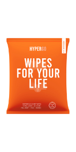 HyperGo Full-Body Rinse-Free Wipes Unscented
