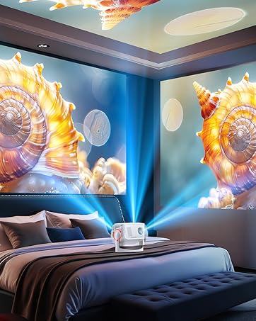 Amazon.co.jp: プロジェクター 家庭用【2025年新モデル 360°回転