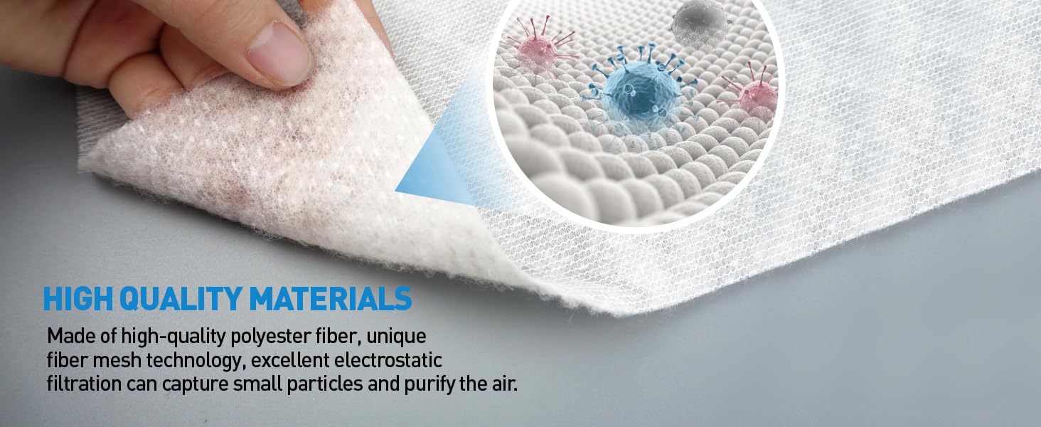 HOMWMPA Air Vent Filters Kit, 2 Pieces 19" x 59" Air Vent Filters for