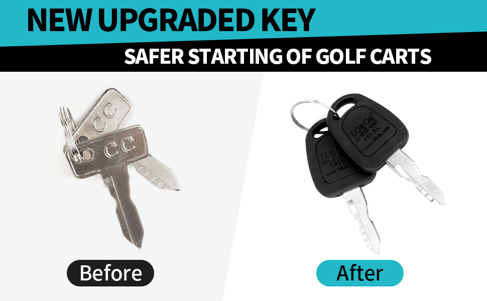 (clubcoolride） Amazon.com: 10L0L Upgraded Ignition Key Switch for Club Car