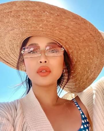 Rimless Rectangle Sunglasses