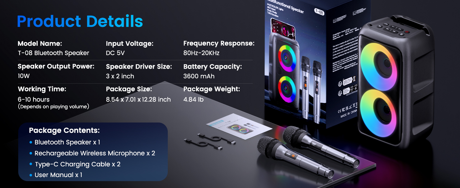 speakers bluetooth wireless with microphone microphone for bluetooth speaker