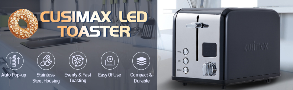 Want to get a clean and stylish kitchen ? CUSIMAX Toaster makes your wish come true!