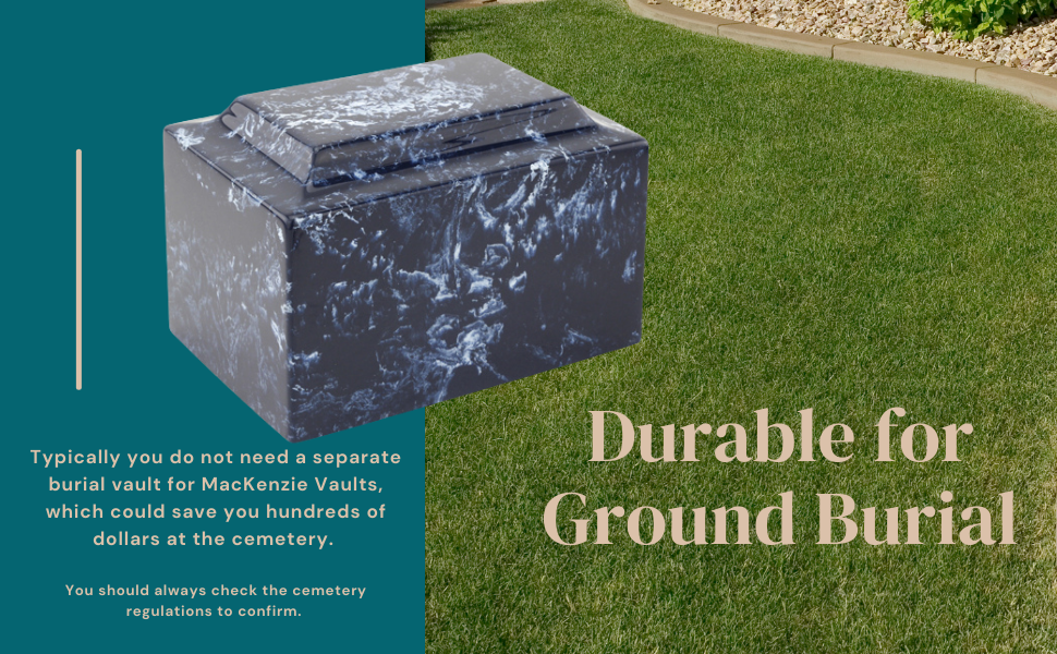 Cultured Marble Urns are Durable for Ground Burial