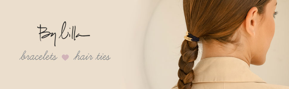 By Lilla, hair ties, ponytail hair ties, bracelet, hair accesories