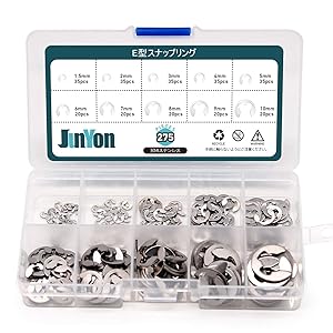 Amazon.co.jp: JUNYON E型スナップリング Eクリップ サー