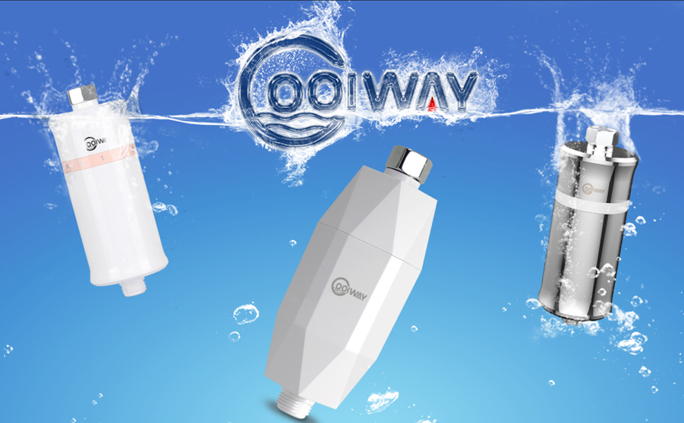 CoolWAY High Output Shower Filter Capsule Filters Chlorine, Heavy