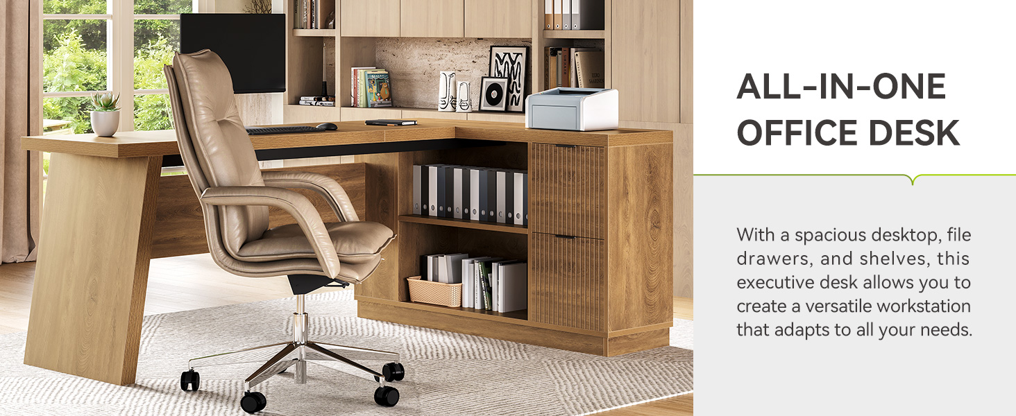 78-Inch Executive Desk