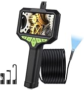 BINTA Endoscope Inspection Camera with Lights, IP67 Waterproof Borescope Camera with 4.3” 1080P H...