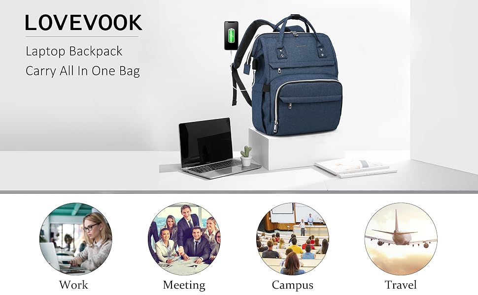 Laptop Backpack Carry All In One Bag