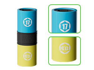 YEKEPRO 1/2-Inch Drive 17mm x 17.5mm Flip Lug Nut Socket