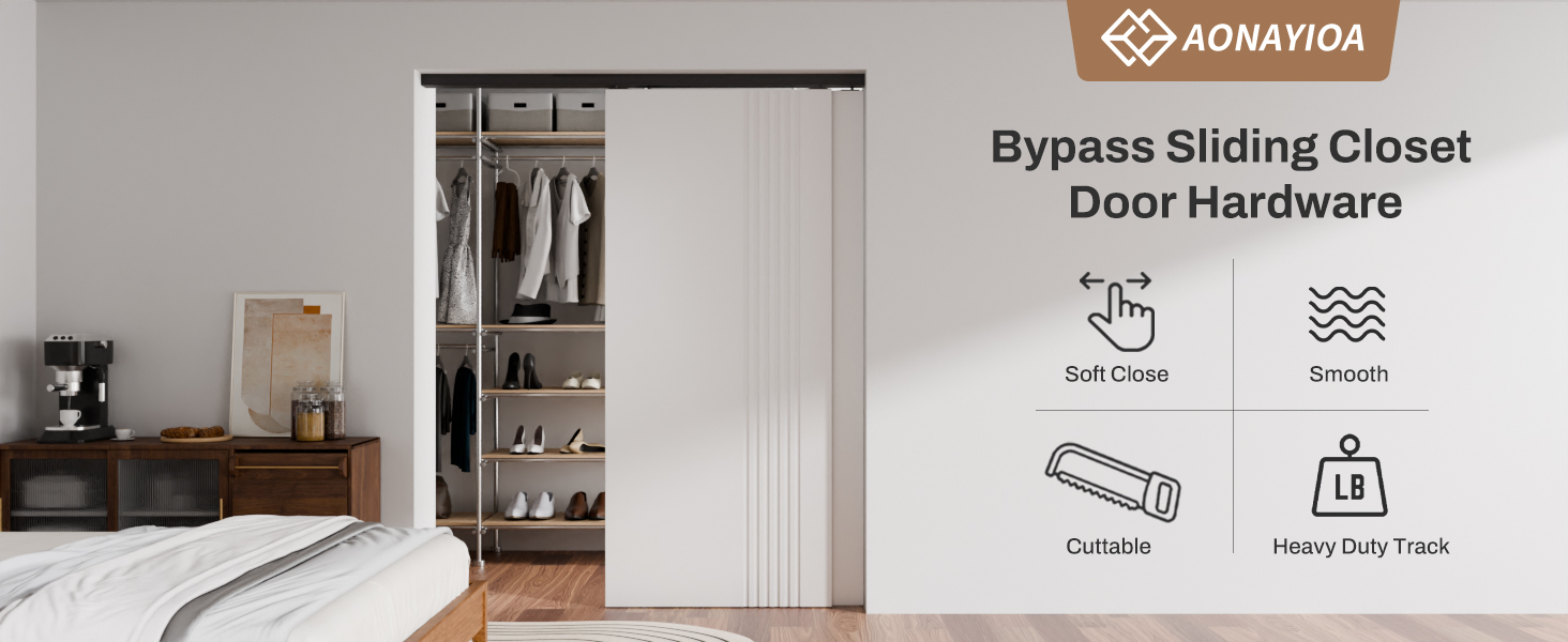 Bypass Sliding Closet Door Hardware Track