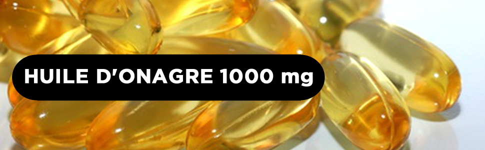 HUILE D'ONAGRE 200 CAPSULES D'HUILE VÉGÉTALE HIVITAL FOODS